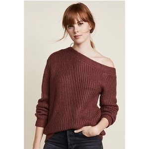 MINKPINK Maroon One Sided Jumper